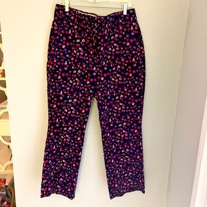 J. Crew Floral Corduroy Pants